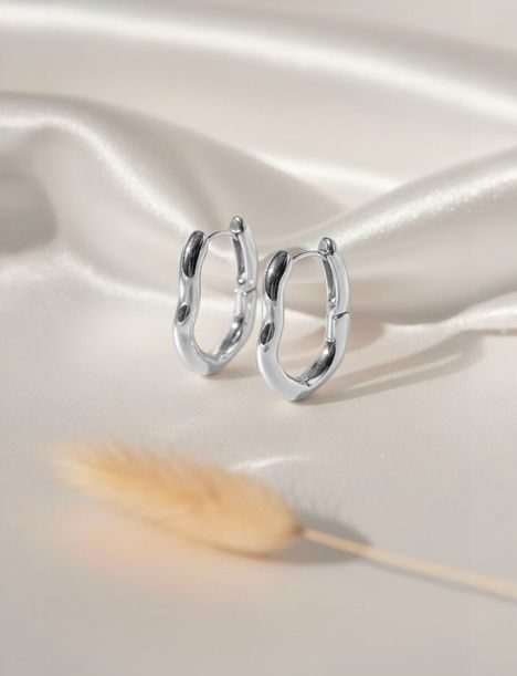 Lauvien Silver Earrings