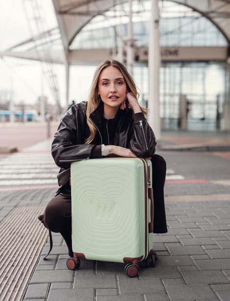 Precious Lime small travel suitcase