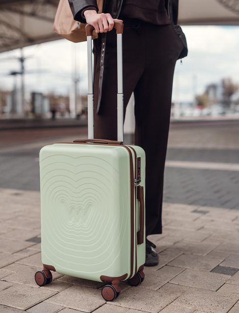 Precious Lime small travel suitcase