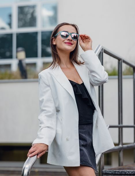 Mitzi Transparent Blue