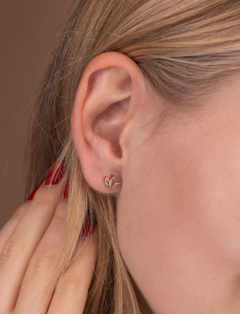 Krystel Rose Gold Earrings