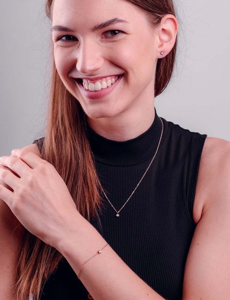 Gem Rose Gold Earrings