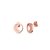 Rose Gold Moon Earrings