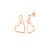 Earrings Resita Rose Gold