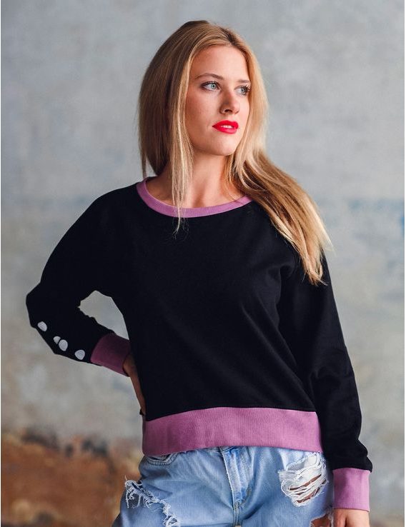 Hoodie Lorein Black