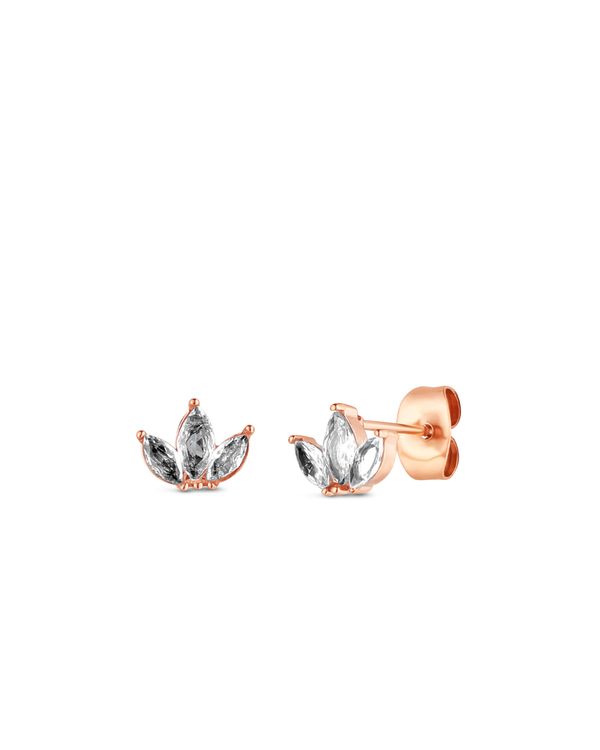 Krystel Rose Gold Earrings