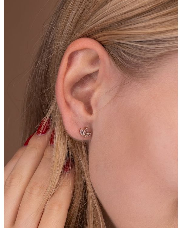 Krystel Rose Gold Earrings