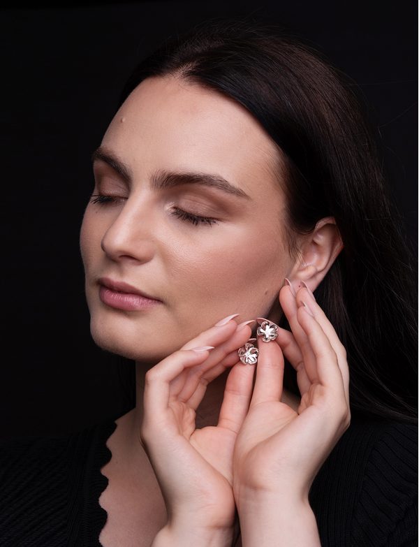 Floret Silver Earrings
