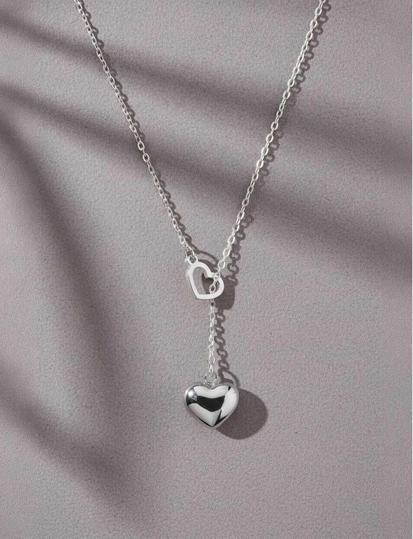 Sweet heart Silver Necklace