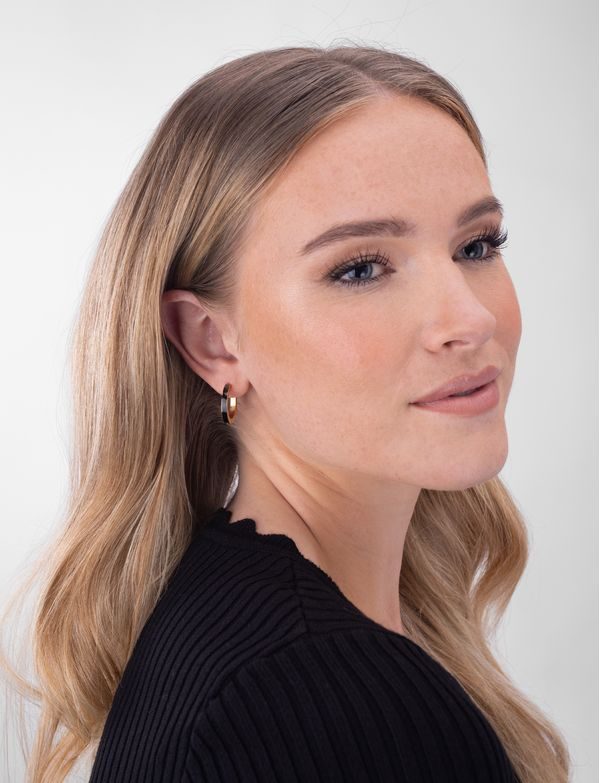 Black Sara Gold earrings