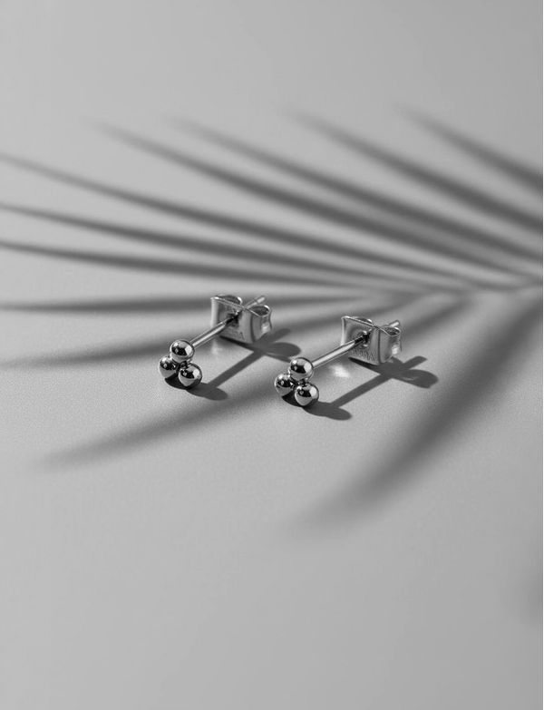 Irakli Silver Earrings