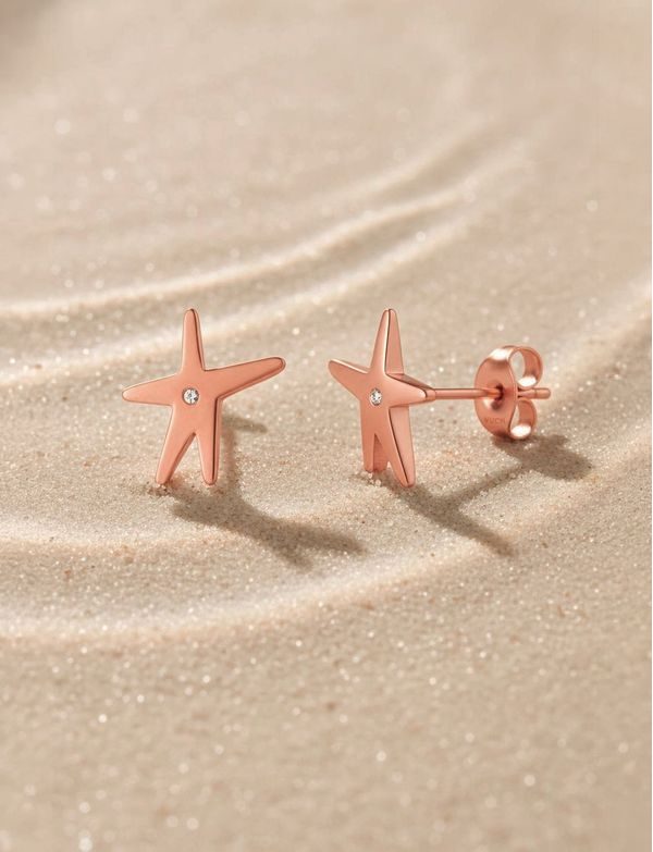 Nyxa Rose Gold Earrings