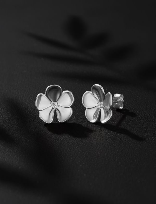 Floret Silver Earrings