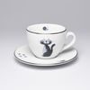 Cup 250 ml + saucer 15 cm Milada, Kitty, Český porcelán a.s.