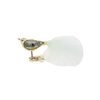 Christmas decoration chubby bird, 5.5 cm, gold, Czech decorations MIJA