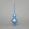 Christmas Tree Glass Tip 28 cm, Light Blue 165, Bohemian hand made Christmas decorations