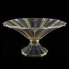 Astra Gold: Mísa na noze 34 cm, křišťál, Antique Golden Black decor