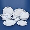 Dining set for 6 persons, Thun 1794 Carlsbad porcelain, ROSE 80061
