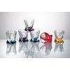 Quadro coloured - Glass 250 ml, 6 pcs., Crystalite Bohemia
