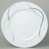 Dish round flat 30 cm (club plate), Thun 1794, karlovarský porcelán, OPAL grass