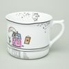 Mug Warmer big 700 ml, pink house, Leander Loučky