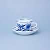 Cup and saucer A/1 + A/1, 120 ml / 13 cm for coffee, Original Blue Onion Pattern