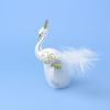 Christmas glass decoration Swan 11 cm - white, Czech hand made