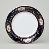 440: Plate dining 25 cm, Sonata, cobalt blue  plus  rose, Leander 1907