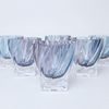PONTI - Rainbow (purple-grey-blue), Whiskey glass, set 6pcs., 320 ml, Bohemia Treasury