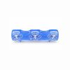 Straight Glass Candle Holder, 18 cm, Onion Pattern, BLUE, Czech Glass christmas decorations
