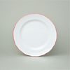 Red line: Plate dessert 19 cm, rokoko white, Cesky porcelan a.s.