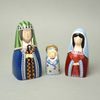 Sada figurek Ježíšek, Marie, Josef, keramika EGAN