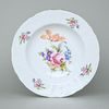 Plate deep 23 cm, Thun 1794 Carlsbad porcelain, BERNADOTTE Meissen Rose