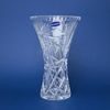 Crystal Hand Cut Vase X, Pinwheel, 255 mm, Crystal BOHEMIA