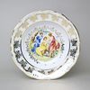 Plate deep 23 cm, The Three Graces  plus  gold, Frederyka, Queens Crown