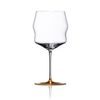 Crystal Hand-made Wine Glass 650 ml, Kalyke - Amber, Kvetna 1794 glassworks