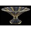 Astra Gold: Bowl 34 cm on stand, crystal, Antique Golden Black decor