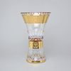 Křišťálová váza "X" Romantic, v: 255 mm, Zlato, Aleš Zvěřina - AZ Design