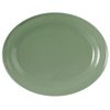 Beat grey-green: Plate oval 35 x 28 cm, Seltmann porcelain