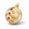 Christmas Tree Decoration Ball, 8 cm, Champagne, Czech Glass christmas decorations