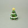 Bell christmas tree 6 x 9 cm, glazed ceramic, EGAN