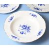 Plate deep 23 cm, Thun 1794 Carlsbad porcelain, BERNADOTTE blue rose