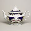 440: Pot tea 1,5 l, Sonata, cobalt blue + rose, Leander 1907