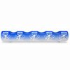 Straight Glass Candle Holder, 38 cm, Onion Pattern, BLUE, Czech Glass christmas decorations