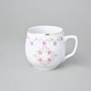 Hrnek Baňák 300 ml, růžičky + zlatá linka, Český porcelán a.s.