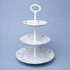 Cake stand 3 pcs. 34 cm, Verona red flowers + green, G. Benedikt 1882