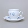 BERNADOTTE Gentiana: Cup + saucer 220 ml / 16 cm, Thun 1794, Carlsbad porcelain