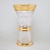 Crystal Vase "X" Gerbera, h: 30,5 cm, Gold, Ales Zverina - AZ Design