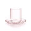 Cup 200 ml + saucer 120 mm DROP for flat white, Rosaline, Kvetna 1794 Glassworks