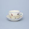 Cup and saucer B plus B 0,21 l / 14 cm for coffee, Hazenka IVORY, Cesky porcelan a.s.